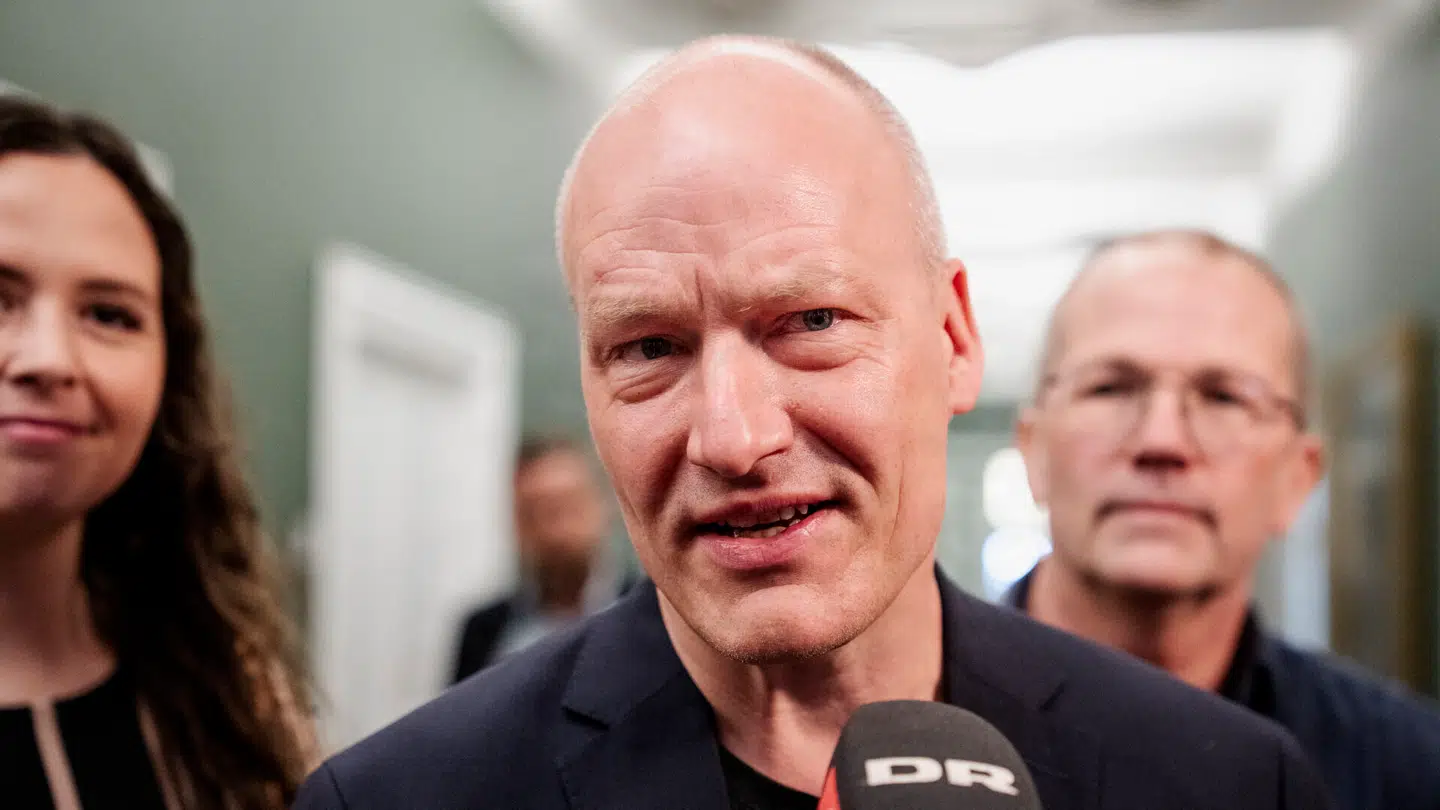 Politisk ordfører for Enhedslisten Pelle Dragsted, Victoria Velasquez og Peder Hvelplund (EL) efter regeringsforhandlinger i Statsministeriet tirsdag den 7. april 2026.