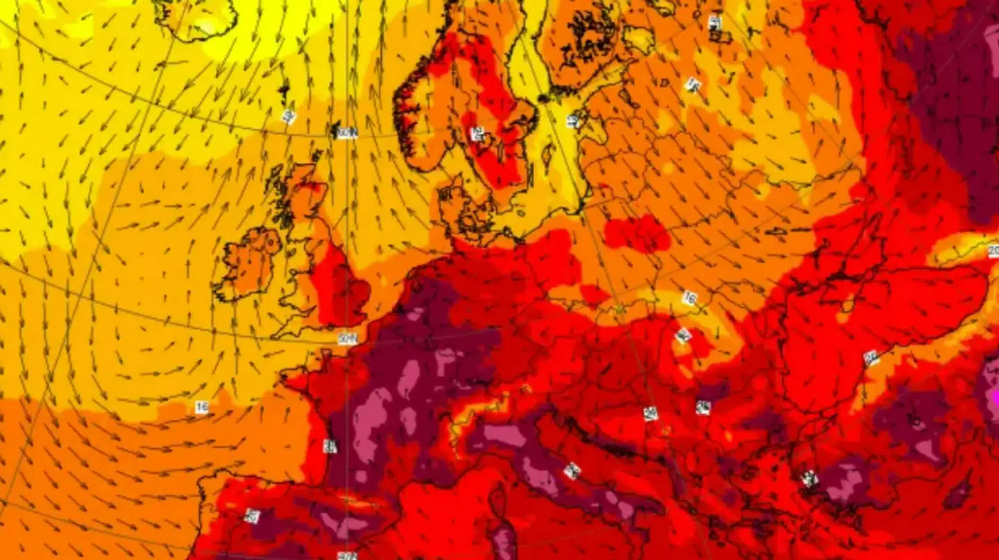 Her ses Europa i midten af juni sidste år.