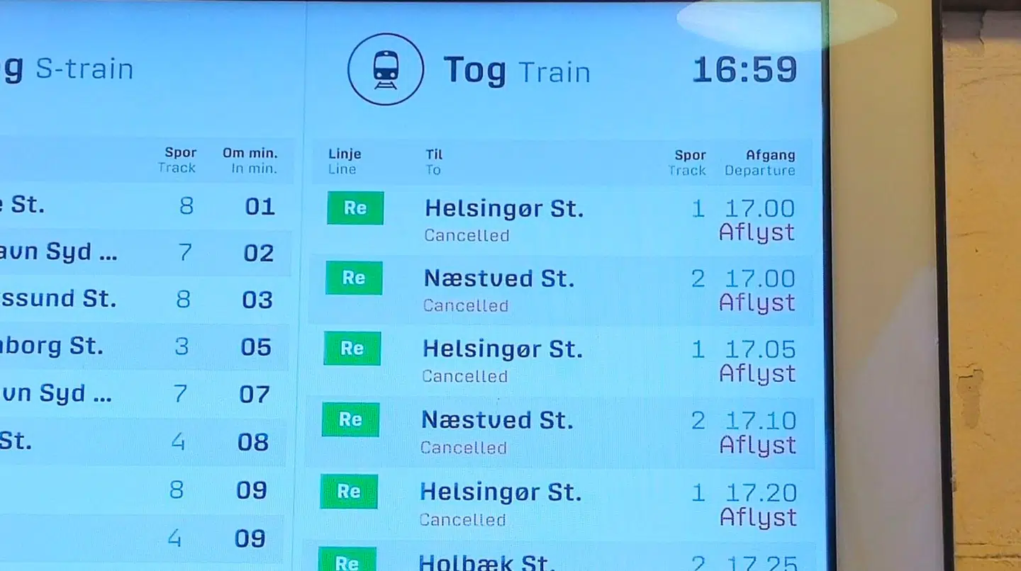Sådan så det ud, da Mikkel Malling Rasmussen nåede til Hellerup st.