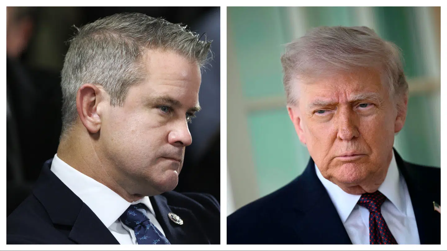 Adam Kinzinger (til venstre) var republikansk toppolitiker og støttede i mange år præsident Trump. Nu raser han over, at Trump har tabt informationskrigen til et internetfjendsk teokrati i Iran. Han forklarer også, hvorfor det er gået så galt.