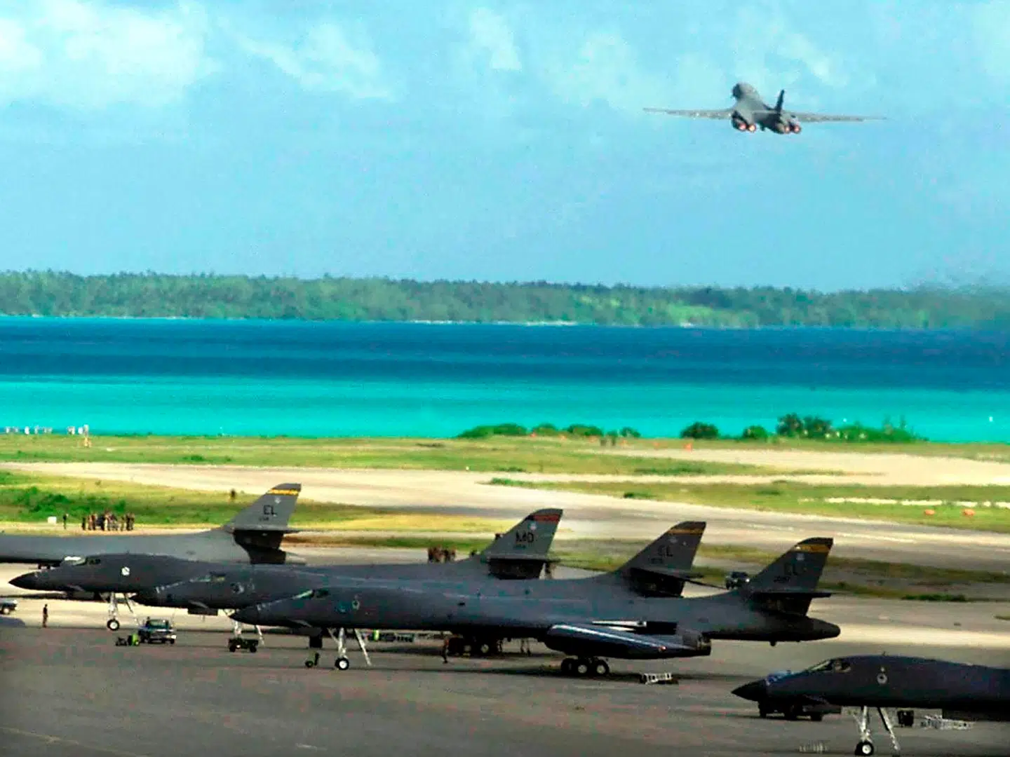 Diego Garcia militærbasen i 2001. Arkivfoto: AFP / Department of Defence, Scanpix
