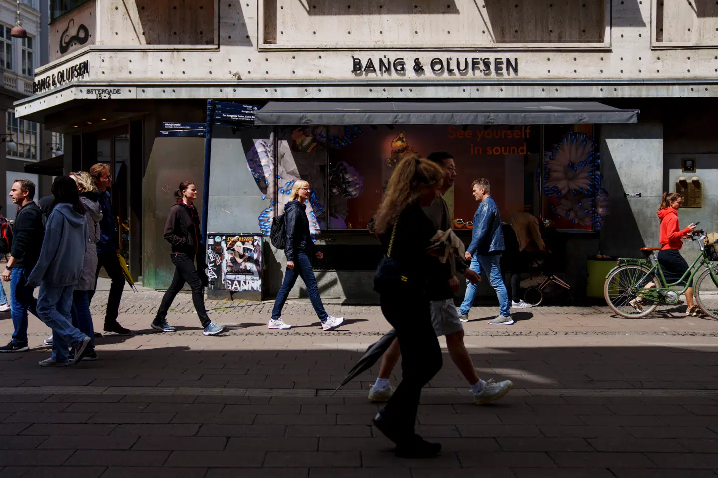 Bang & Olufsen-butik på Østergade, København tirsdag den 4 juli 2023. (Foto: Liselotte Sabroe/Ritzau Scanpix)