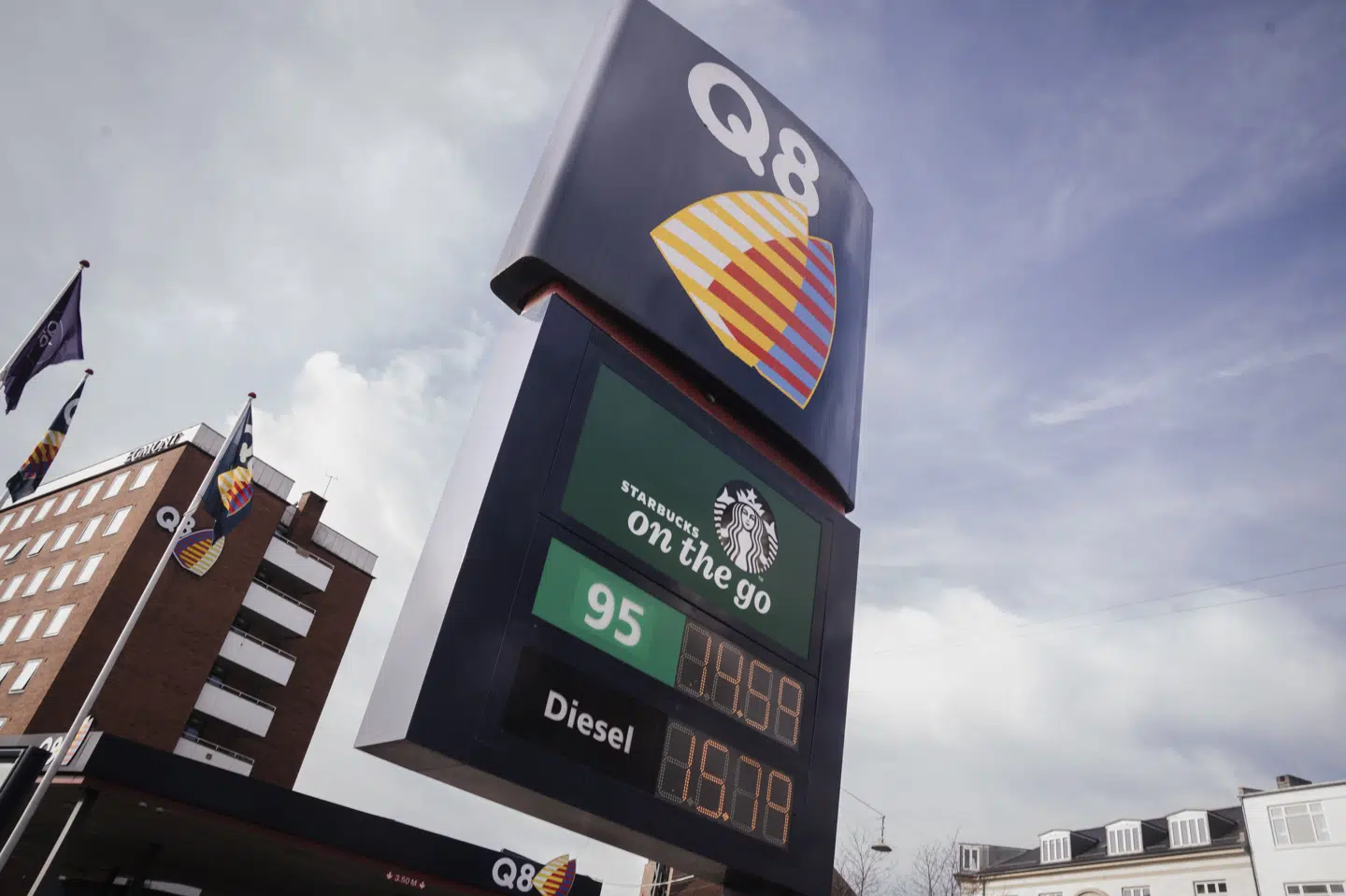 Q8-tankstation i København. (Arkivfoto).