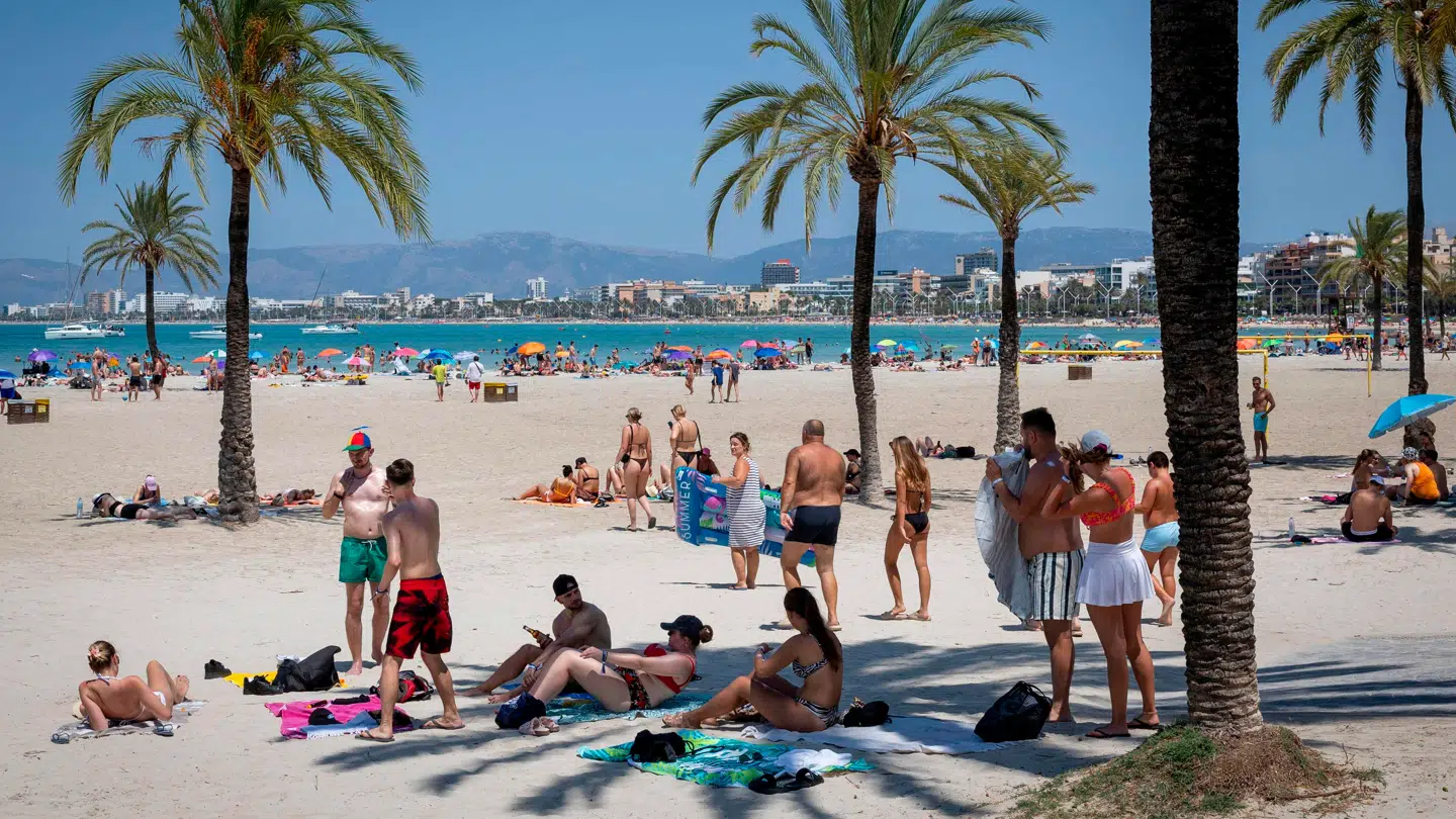 Pakkerejser til steder i Middelhavet – på billedet ses en strand på Mallorca – er steget med op til 200 kroner, hvis der rejses med rutefly, oplyser rejsedirektør.