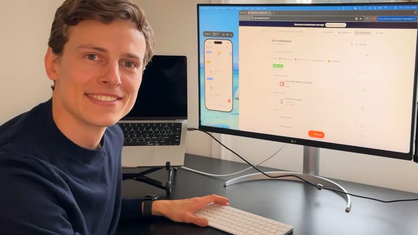 Nikolaj Münster bruger al tilgængelig fritid på appen Goma.