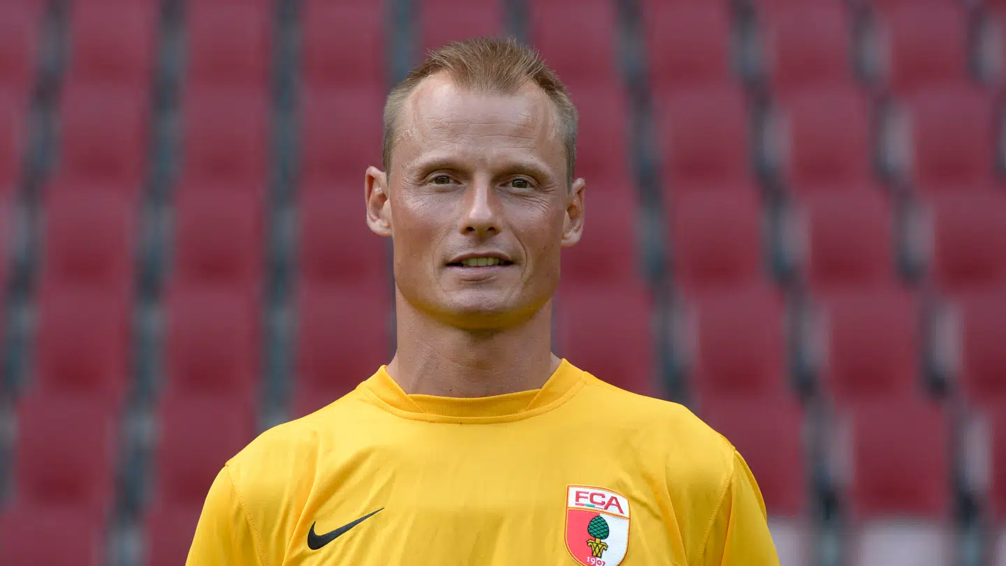 Alexander Manninger portrætteret, mens han spillede i Augsburg i slutningen af sin karriere.