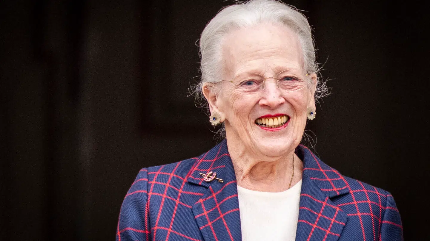 Dronning Margrethes på sin 86-års fødselsdag, i Indre Slotsgård på Fredensborg Slot, torsdag den 16. april 2026.