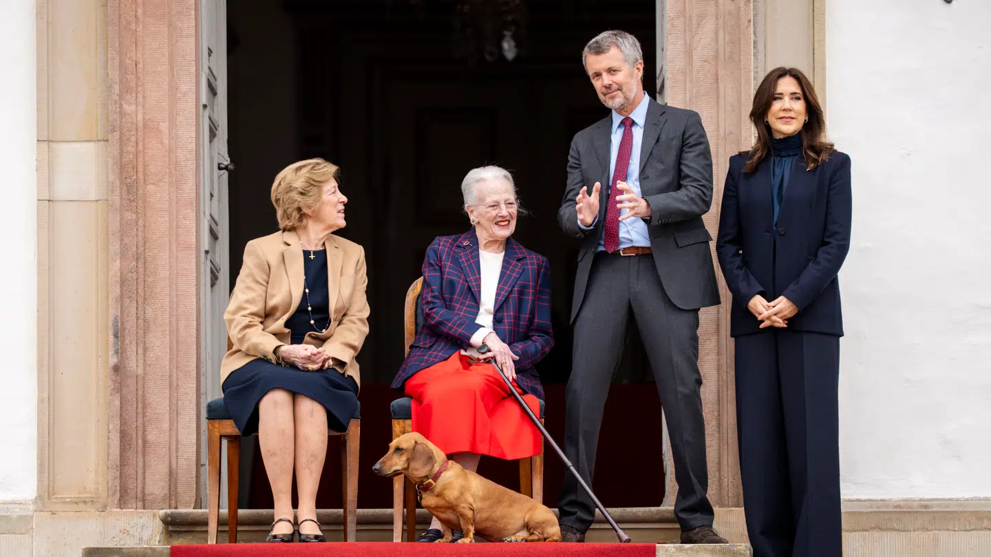 Dronning Margrethe fejrede sin 86-års-fødselsdag i selskab med sin søster dronning Anne-Marie, kong Frederik og dronning Mary.