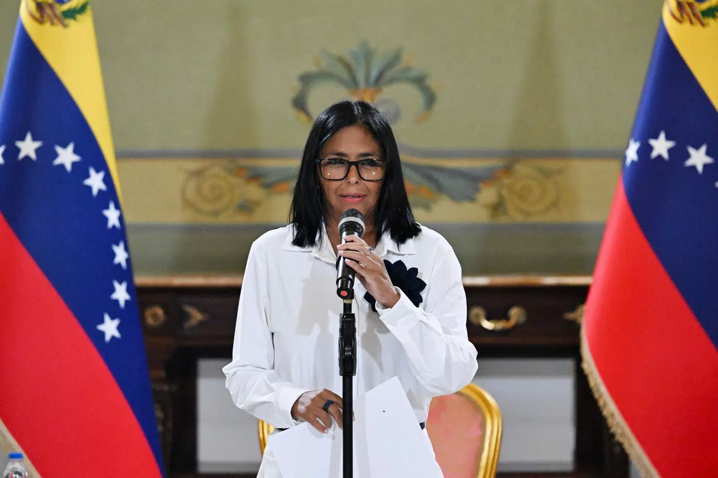 Delcy Rodríguez overtog præsidentposten, efter at Nicolas Maduro blev fjernet fra magten af USA. (Arkivfoto).