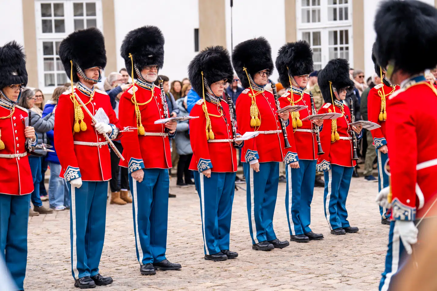 I anledning af dronning Margrethes 86 års fødselsdag gav Den Kongelige Livgardes Musikkorps koncert på Fredensborg Slot.