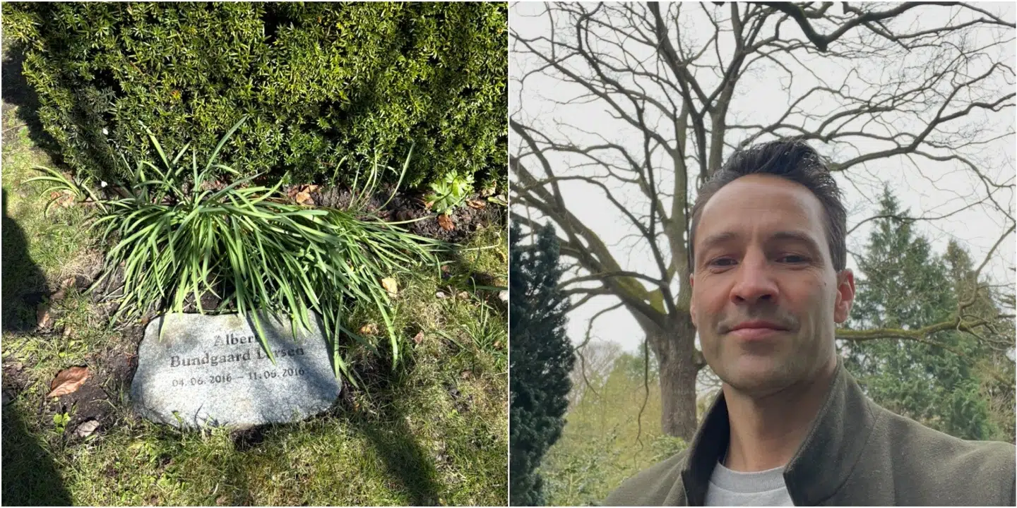 Jon Larsen er en af de forældre, som har fået sit barn gravplads ryddet.