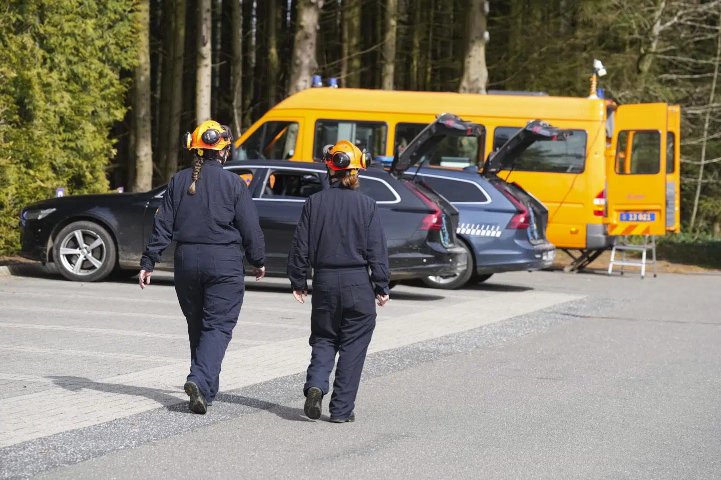 Både politi og beredskab var i aktion, da der torsdag blev fundet legemsdele i et skovområde når Vejen. De menes at stamme fra en 42årig polsk mand, der blev fundet dræbt sidste år. (Arkivfoto).
