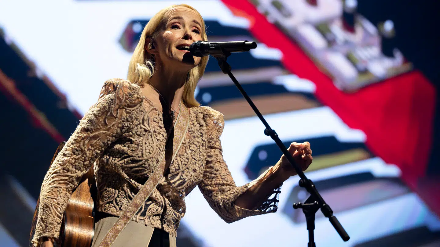 Tina Dickow på scenen i Royal Arena under sin 25-års jubilæumskoncert fredag den 17. marts 2026. (Foto: Torben Christensen/Scanpix 2026)