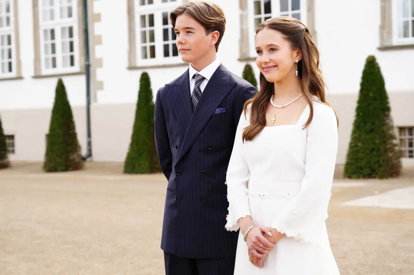 Prins Vincent og prinsesse Josephine gav deres første interview, efter at de var blevet konfirmeret i Fredensborg Slotskirke.