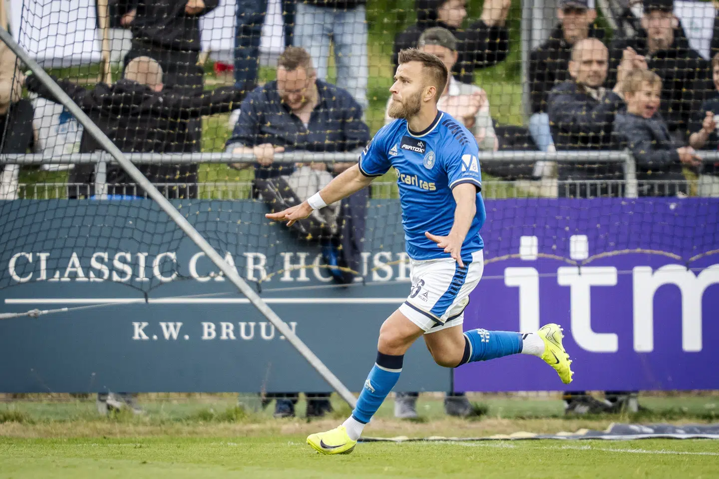 Frederik Gytkjær blev skiftet ind i pausen for Lyngby og var med til at sætte lidt mere gang i værterne. (Arkivfoto).