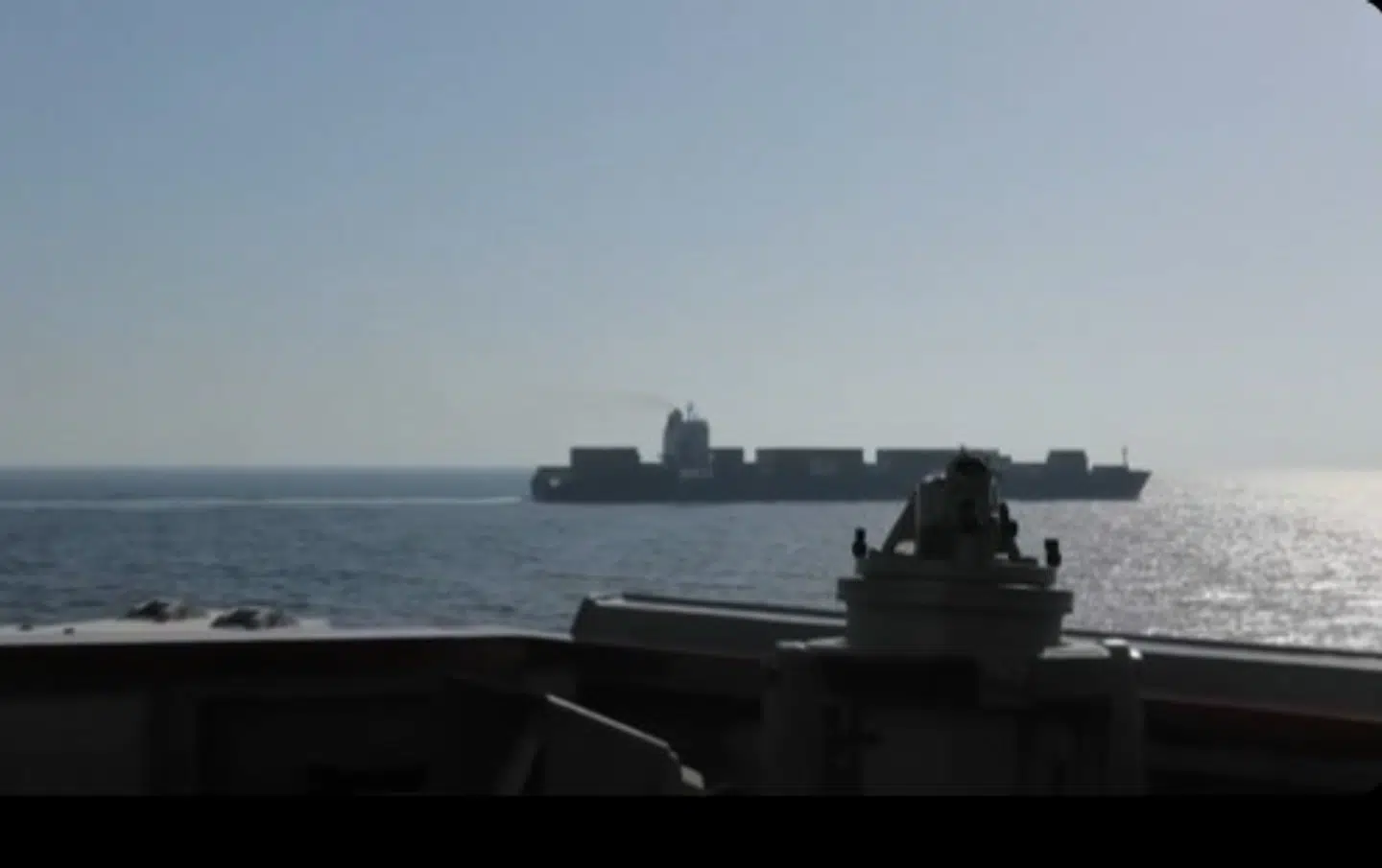 Her ses et skærmbillede fra videoen, som Centcom har delt.