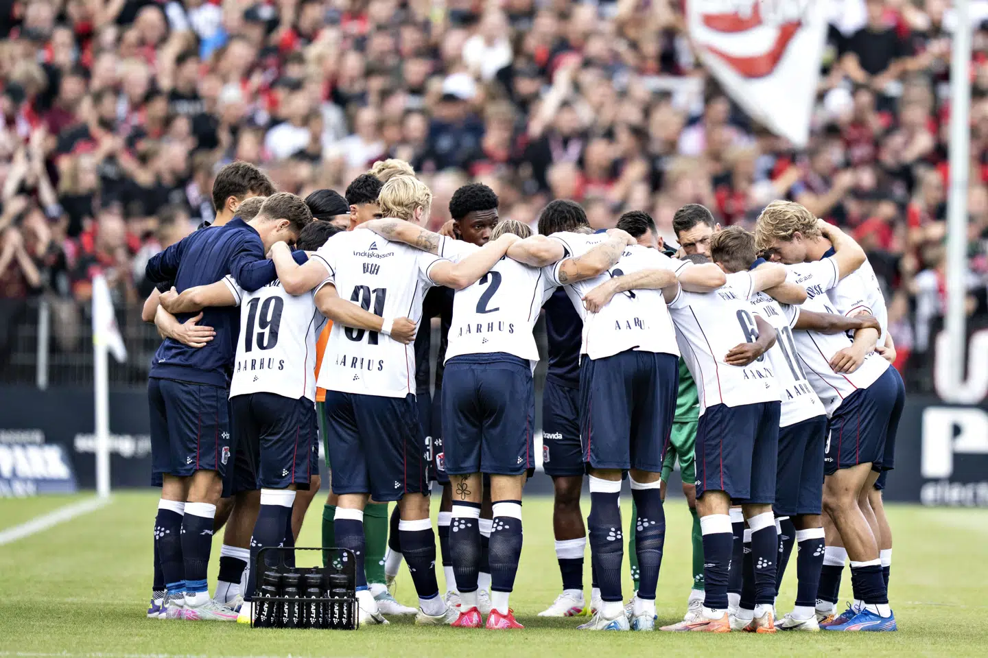 AGF møder FCM to gange i denne uge. (Arkivfoto).
