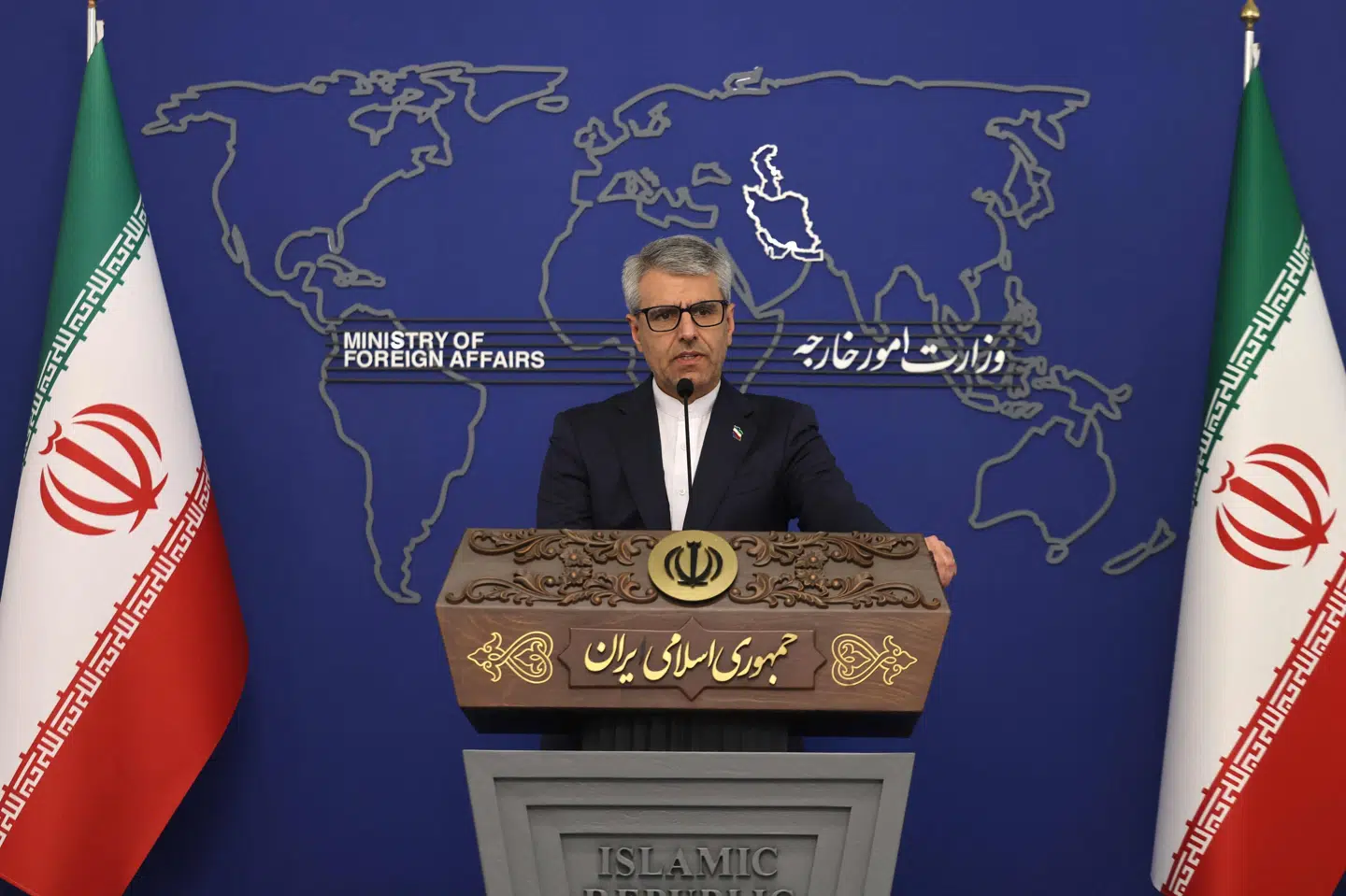 Esmaeil Baqaei, der er talsperson for det iranske udenrigsministerium, siger mandag, at landet endnu ingen planer har for eventuelle fremtidige forhandlinger med USA. Det lyder fra Baqaei, at Iran ikke mener, at USA har taget processen "seriøst. (Arkivfoto).