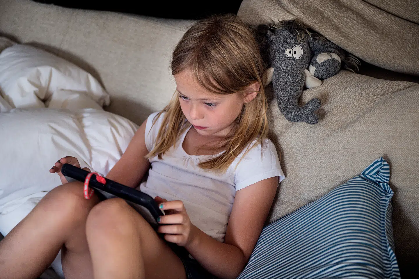 For første gang har en jury slået fast, at techgiganterne Meta og Google bevidst har designet deres sociale medier på en måde, der er afhængighedsskabende for deres brugere. Arkivfoto: Liselotte Sabroe/Ritzau Scanpix