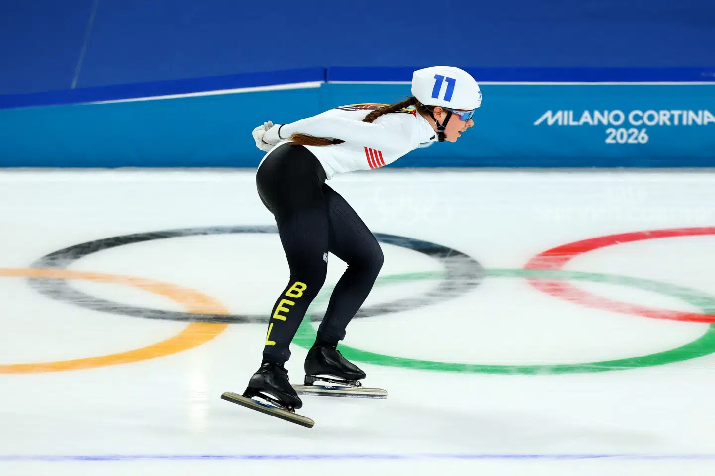 I februar var Sandrine Tas på isen ved vinter-OL i Milano, hvor hun blandt andet blev nummer fire på 5000 meter. (Arkivfoto).