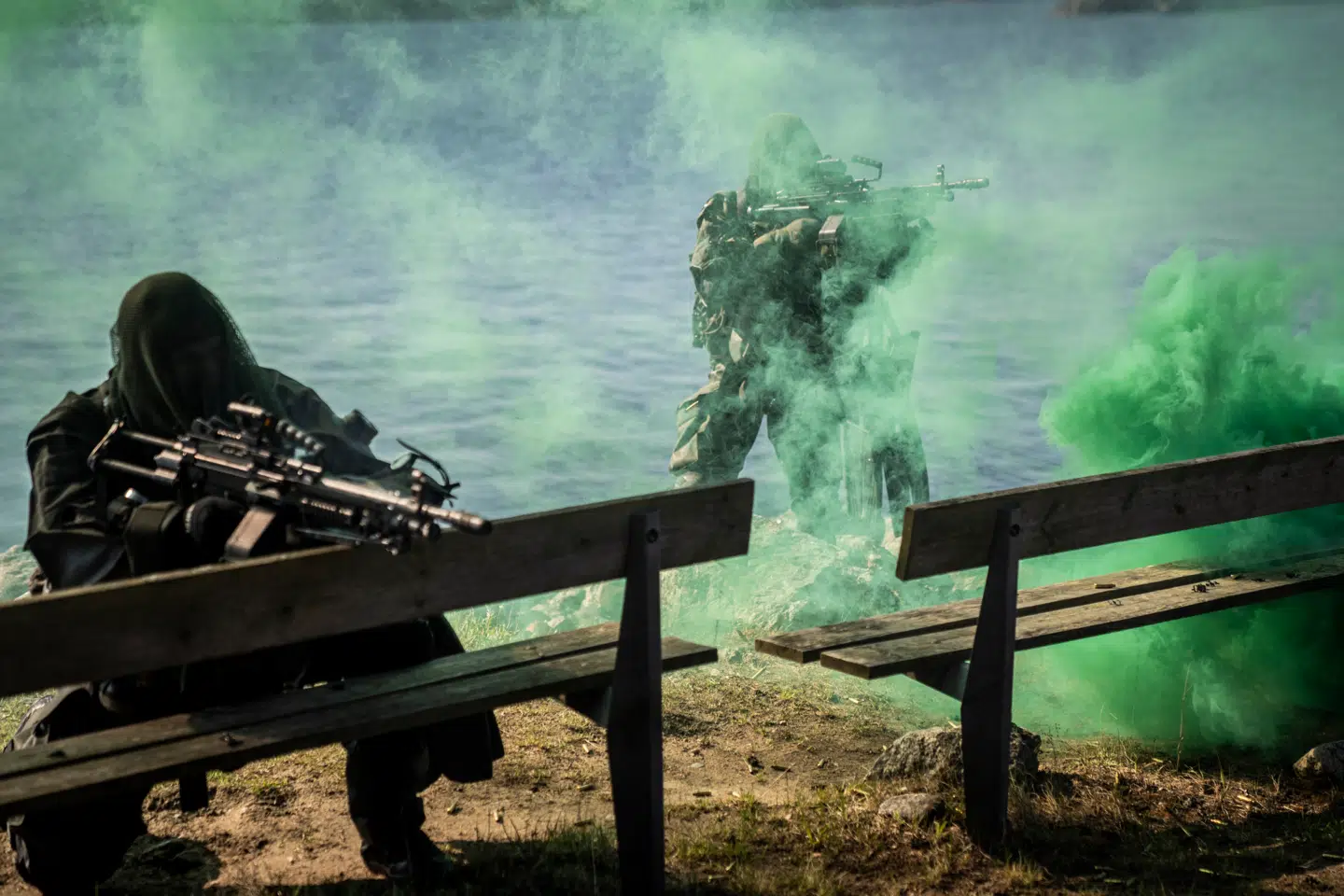 Sverige har en række offentlige planer for, hvad deres forsvar skal være klar på. Her ses svenske soldater under en øvelse i forbindelse med et royalt besøg fra Danmark i maj 2024.