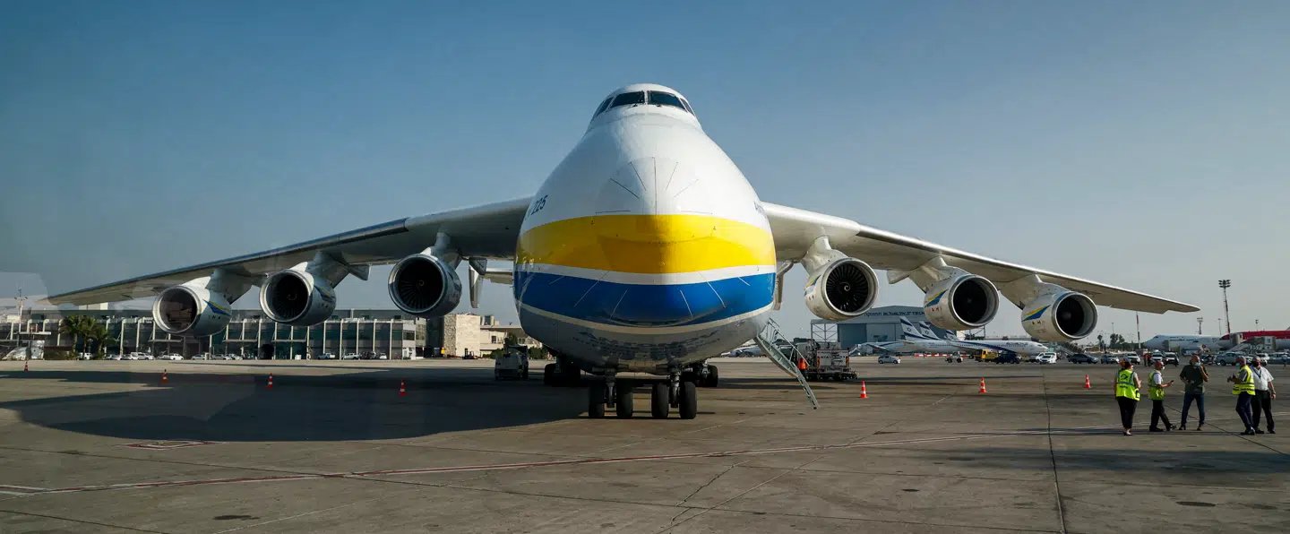 Det enorme, ukrainskproducerede Antonov 225-fly var en stor stolthed.