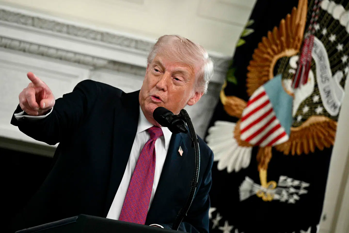 Præsident Trump i Det Hvide Hus, Washington, DC, 21 April, 2026.