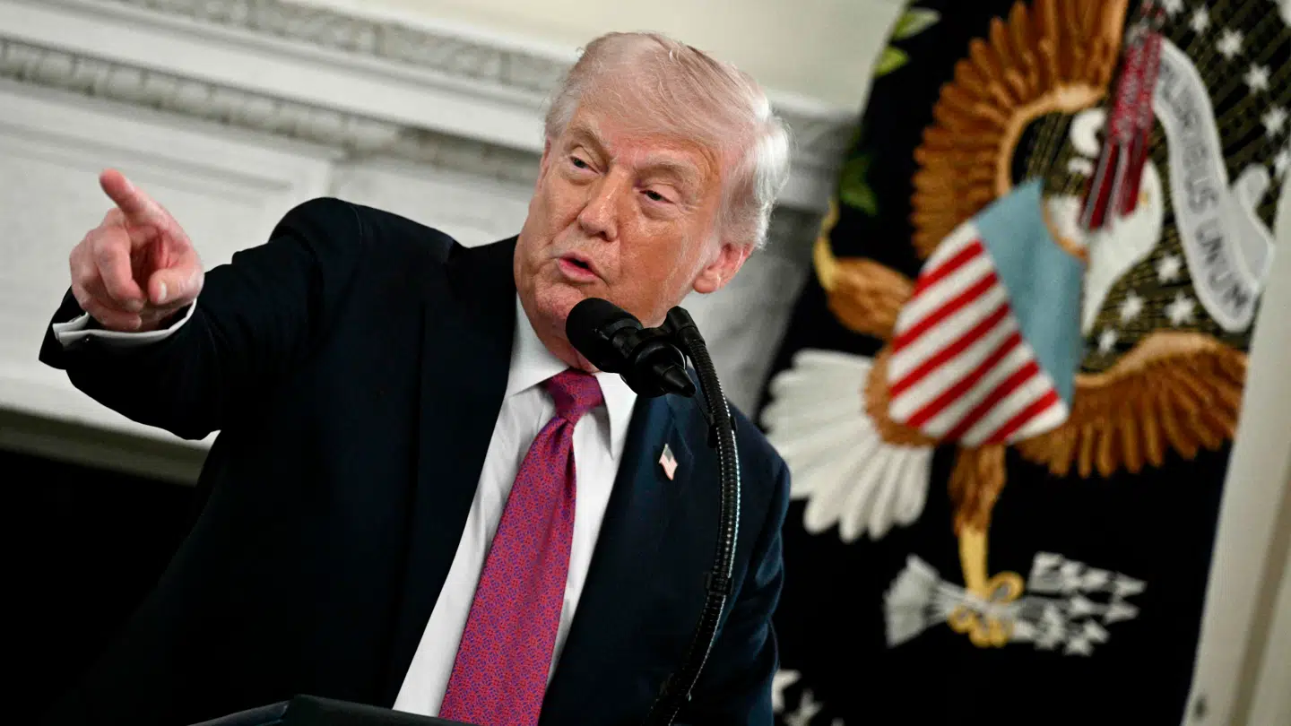 Den amerikanske præsident, Donald Trump, ses her i Det Hvide Hus den 21. april.