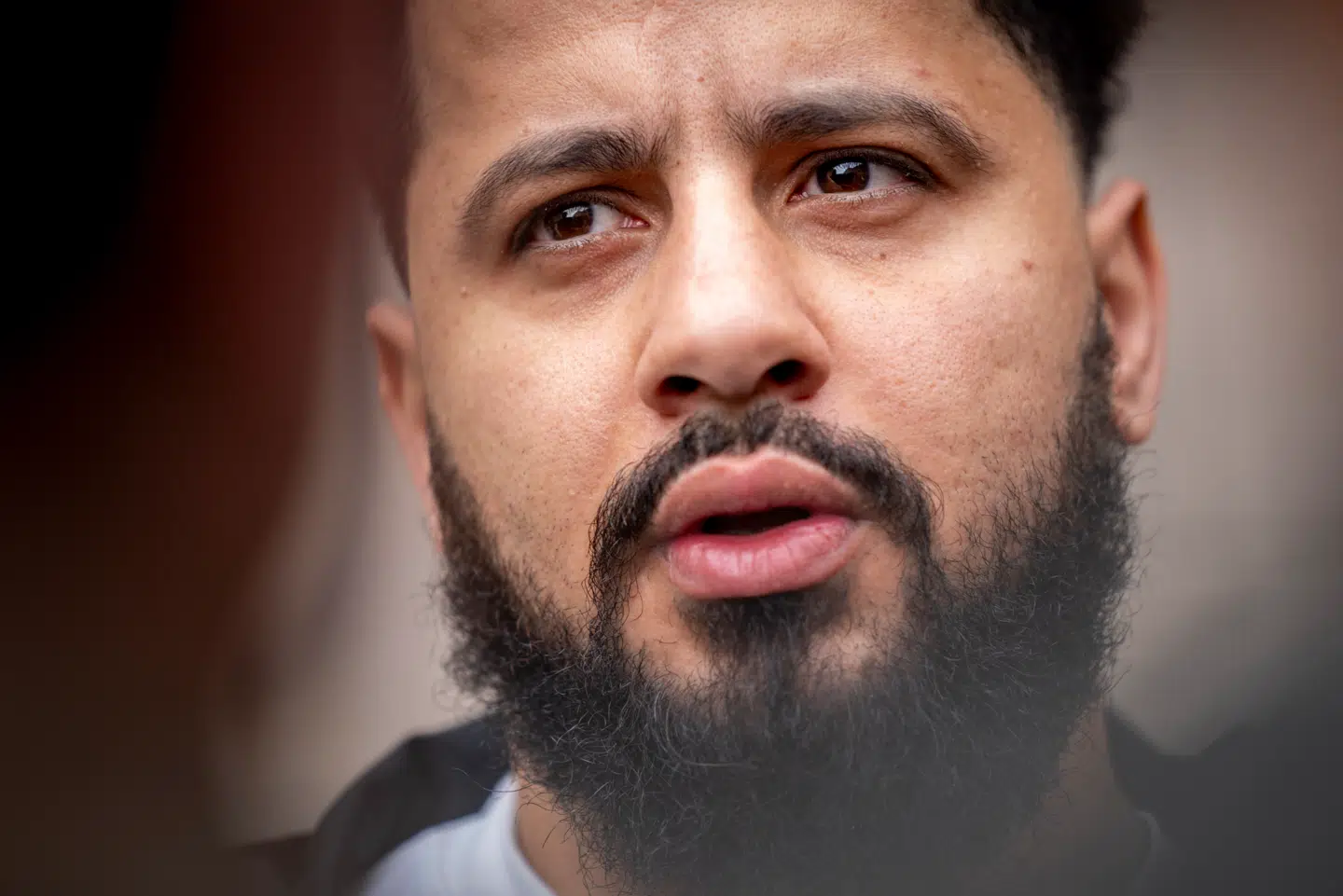 Ahmed Samsam efter der er faldet dom i hans sag mod efterretningstjenesten ved Højesteret i København tirsdag den 2. september 2025.