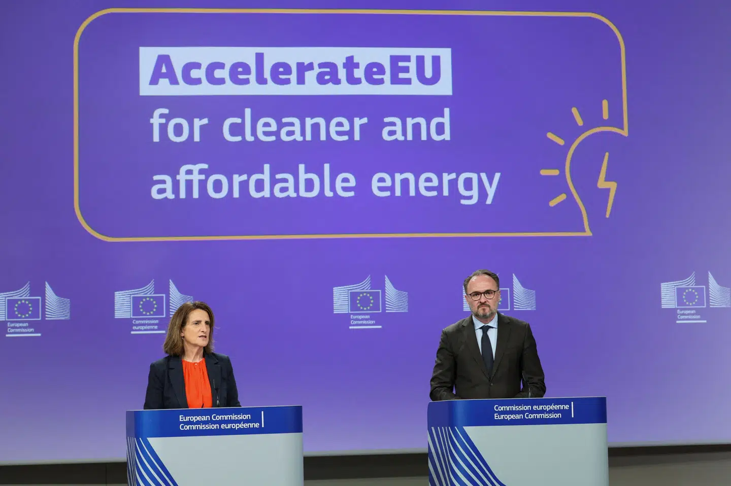 EU's energikommissær, danske Dan Jørgensen, var med til præsentationen af EU-Kommissionens anbefalinger.