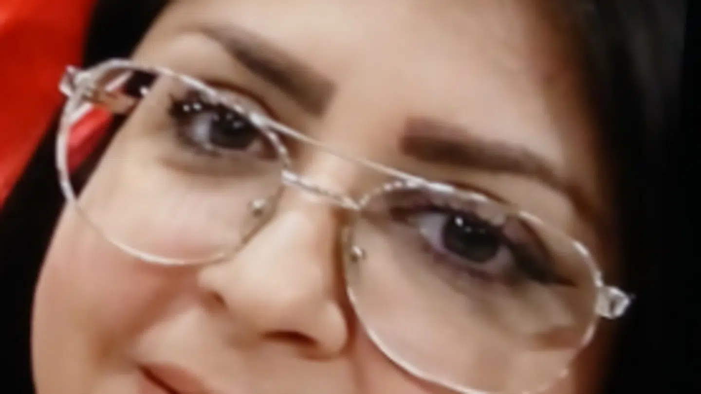 Billede af kvinden, der er forsvundet.