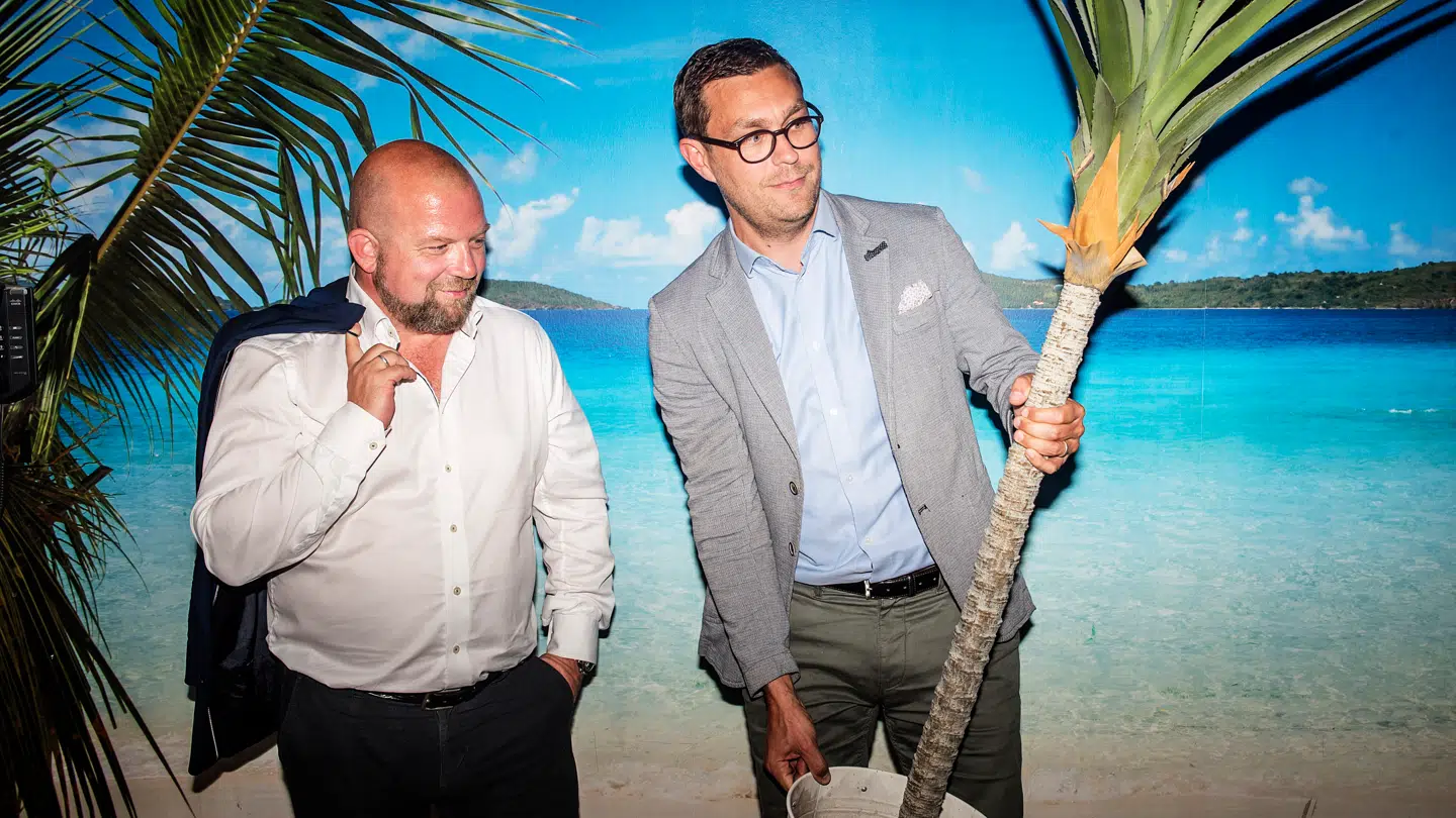 Christian Møller-Holst (th.) fra virksomheden Goodwings, der nu er gået konkurs.