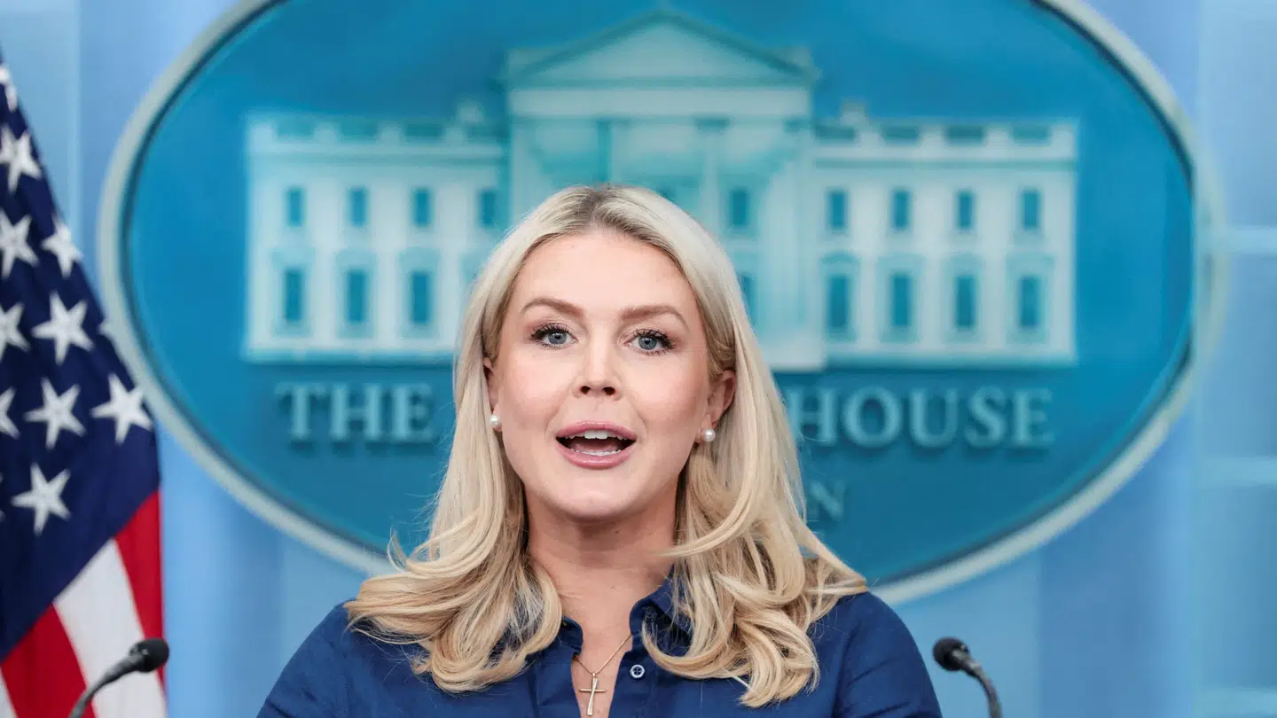 Det Hvide Hus' pressetalsperson Karoline Leavitt.