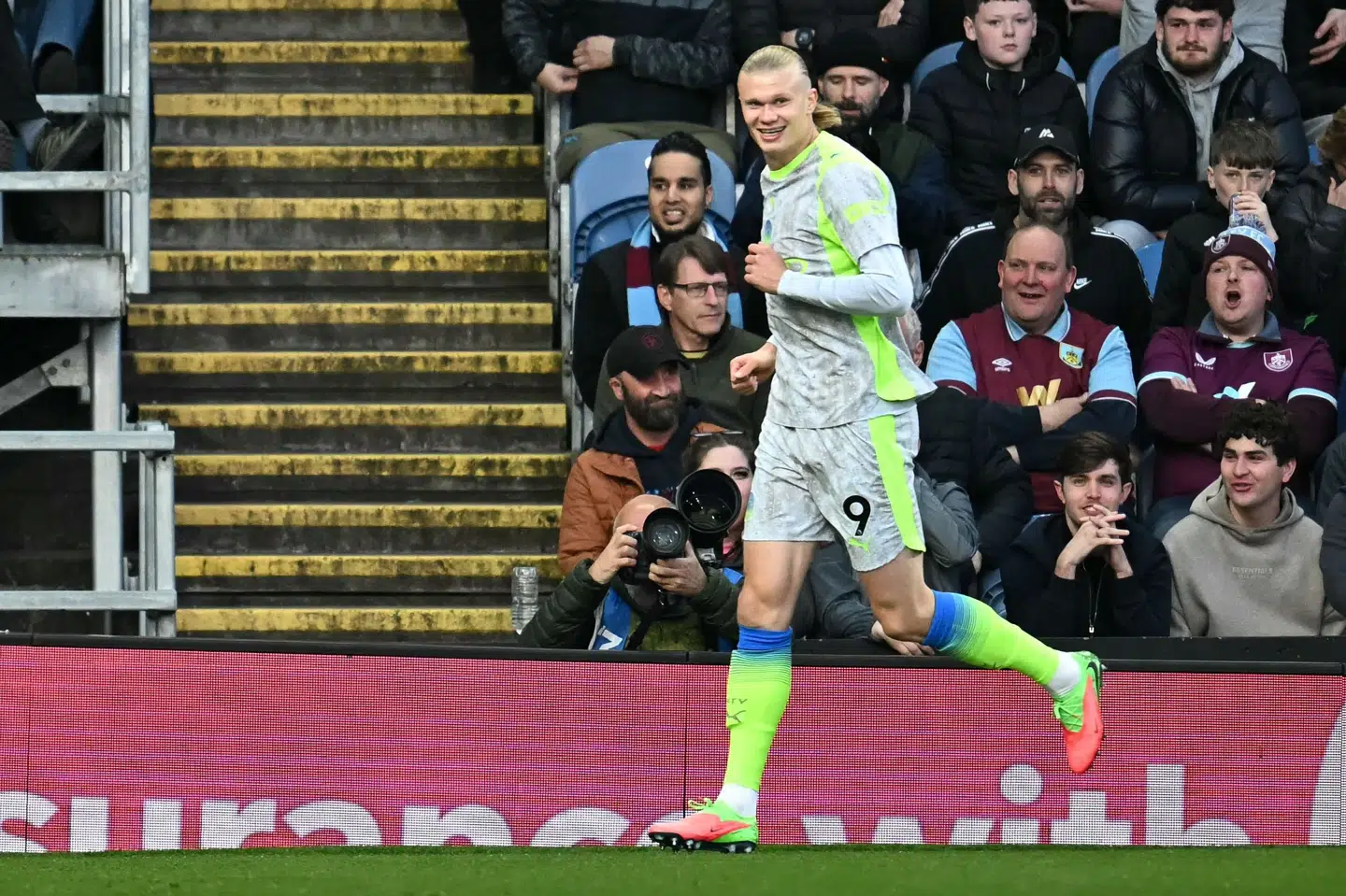 Erling Haaland blev matchvinder mod Burnley.