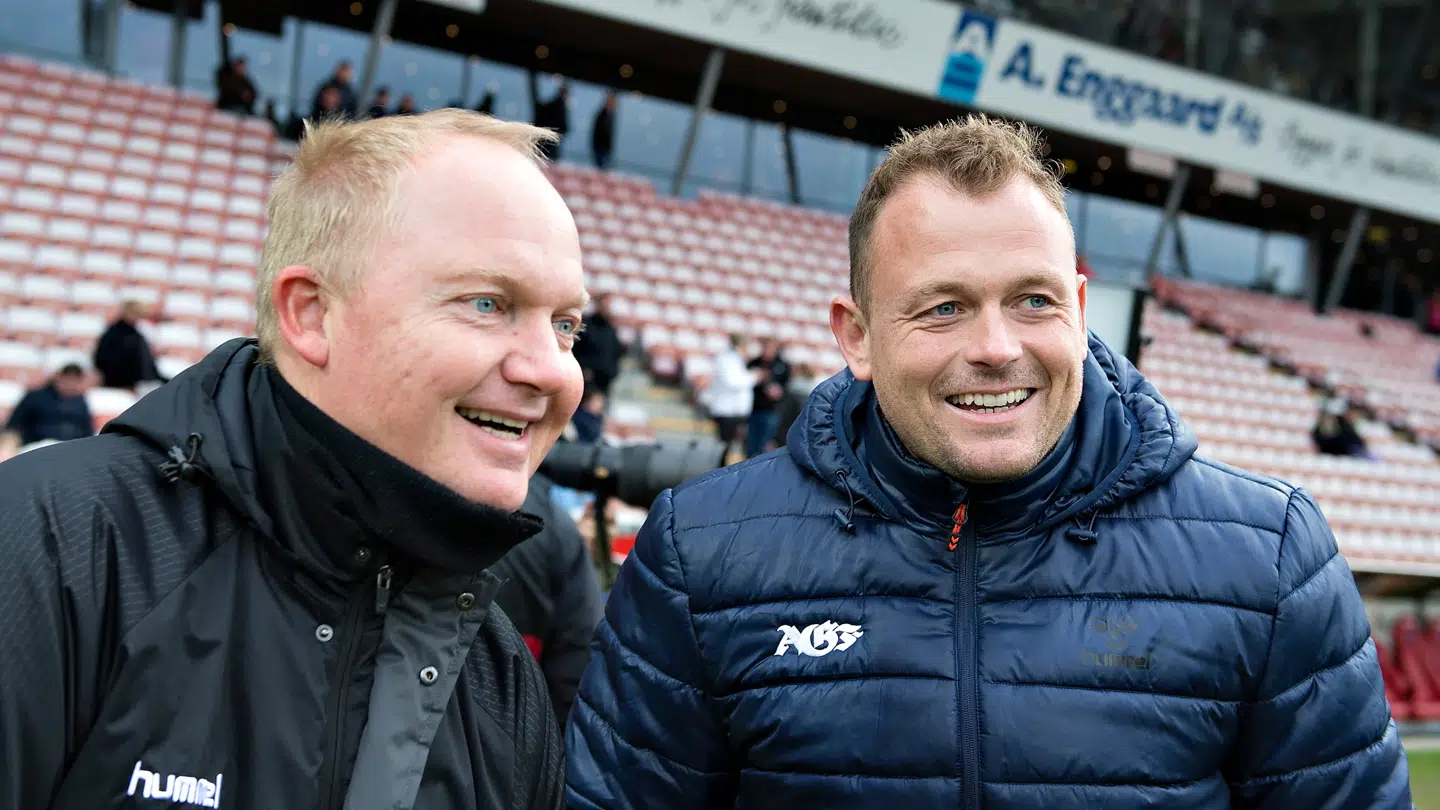 Glen Riddersholm og Jacob Nielsen i de fælles AGF-dage.