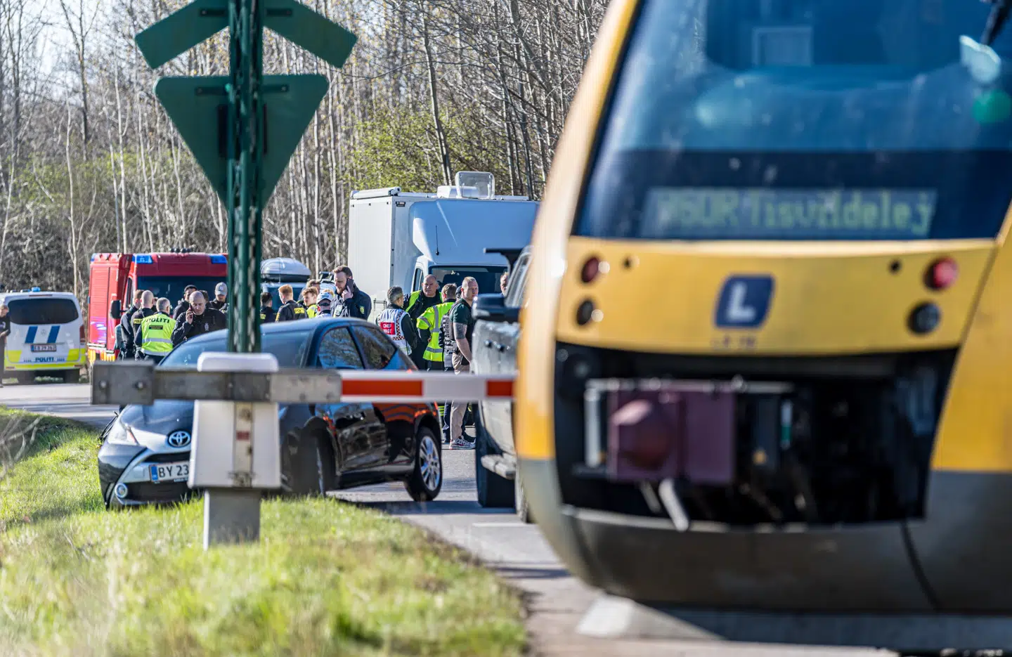 To tog er stødt sammen nord for Hillerød, mellem Hillerød og Nøddebo, torsdag den 23. april 2026.