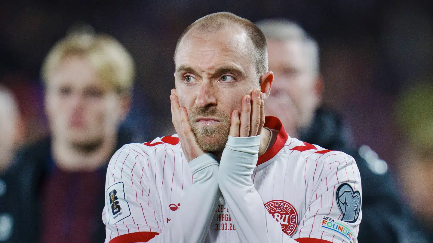 Sådan så Christian Eriksen ud, da Danmark missede VM-kvalifikationskampen i Tjekkiet sidst i marts.