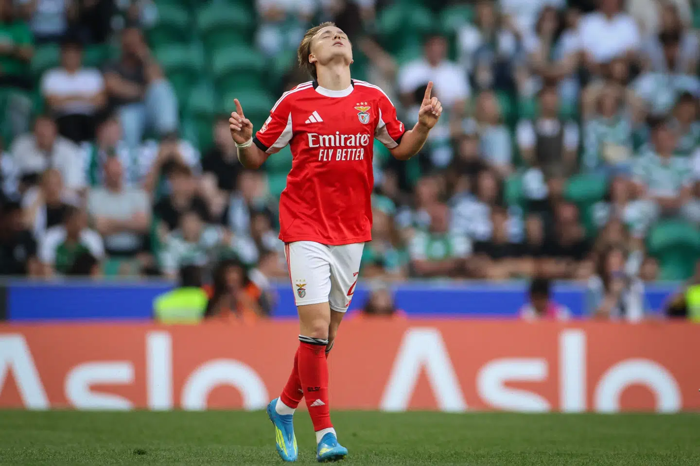 Andreas Schjelderup skiftede i januar 2023 fra FC Nordsjælland til Benfica, efter at han havde fået sit gennembrud i Superligaen. (Arkivfoto).