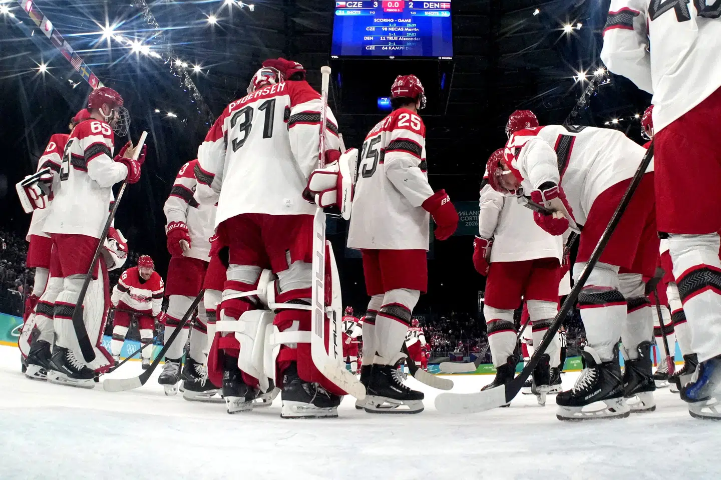 Kampen mod Letland var den første af seks testkampe før VM i Schweiz. (Arkivfoto).