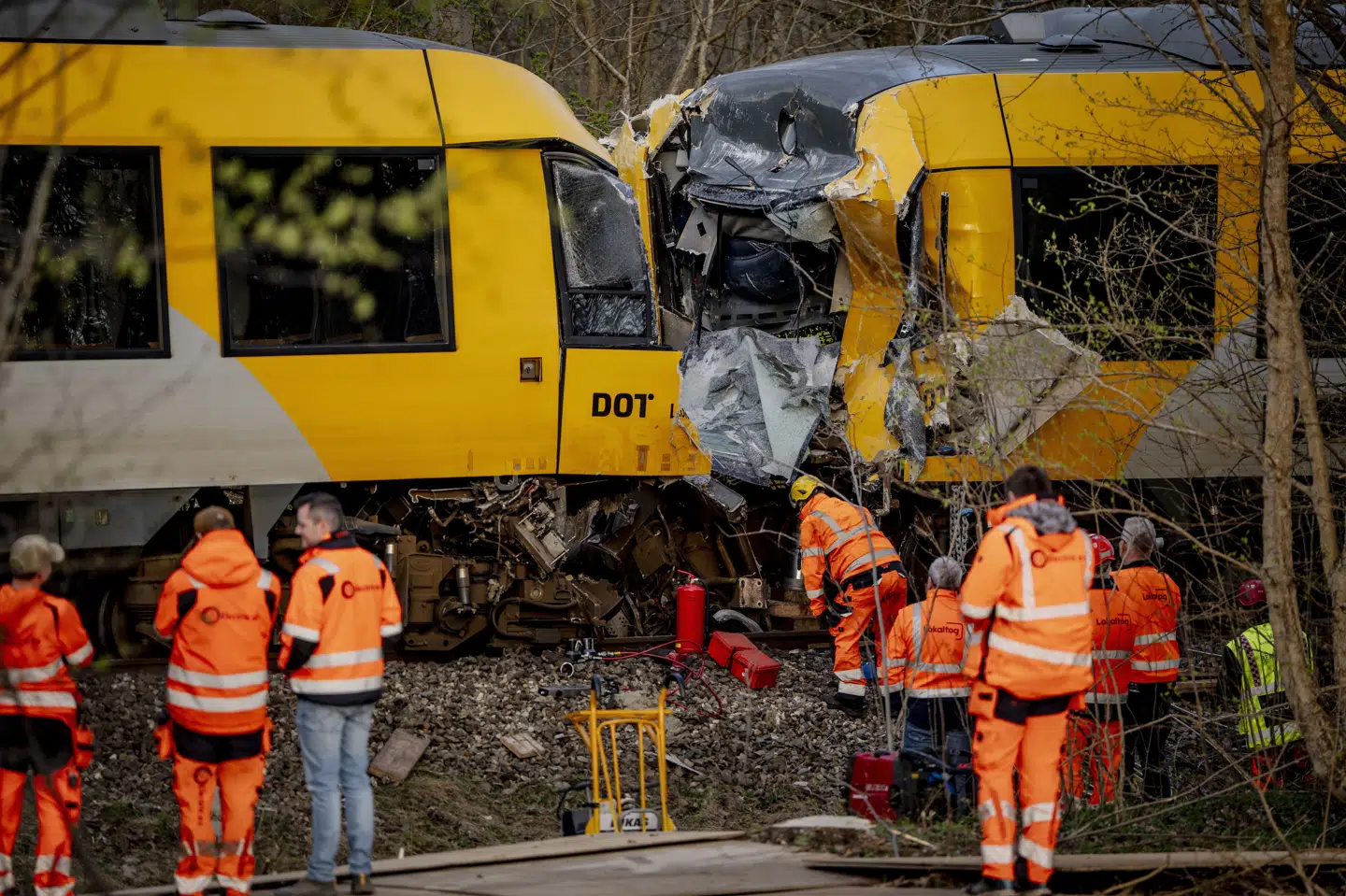 To tog kolliderede torsdag morgen mellem Hillerød og Kagerup ved Isterødvejen.