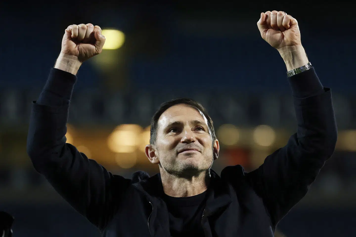 Cheftræner Frank Lampard jubler, efter at Coventry har sikret sig oprykning til Premier League fra næste sæson. (Arkivfoto).
