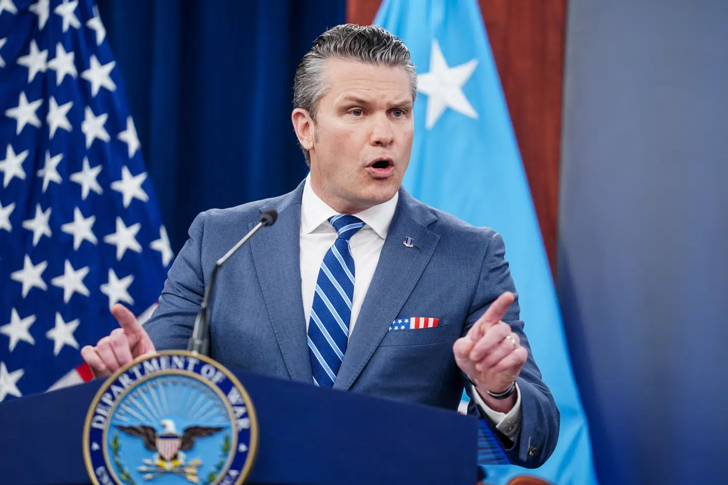 USAs forsvarsminister, Pete Hegseth.