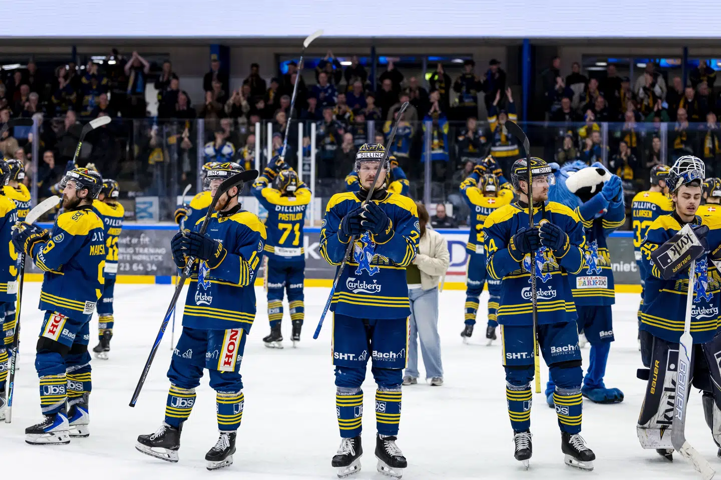 For Herning Blue Fox kræver det endnu en sejr over Herlev Eagles, hvis mesterskabstrofæet skal med hjem i bussen til fansene i Herning. (Arkivfoto).