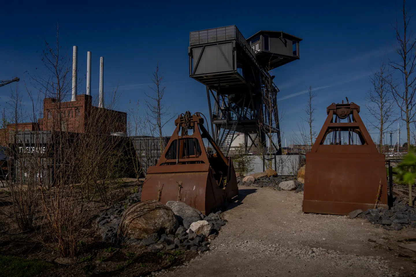 Tæt på Svanemølleværket, lystbådehavnen og det vidunderlige kranhotel skal Kranparken nok blive en succes.