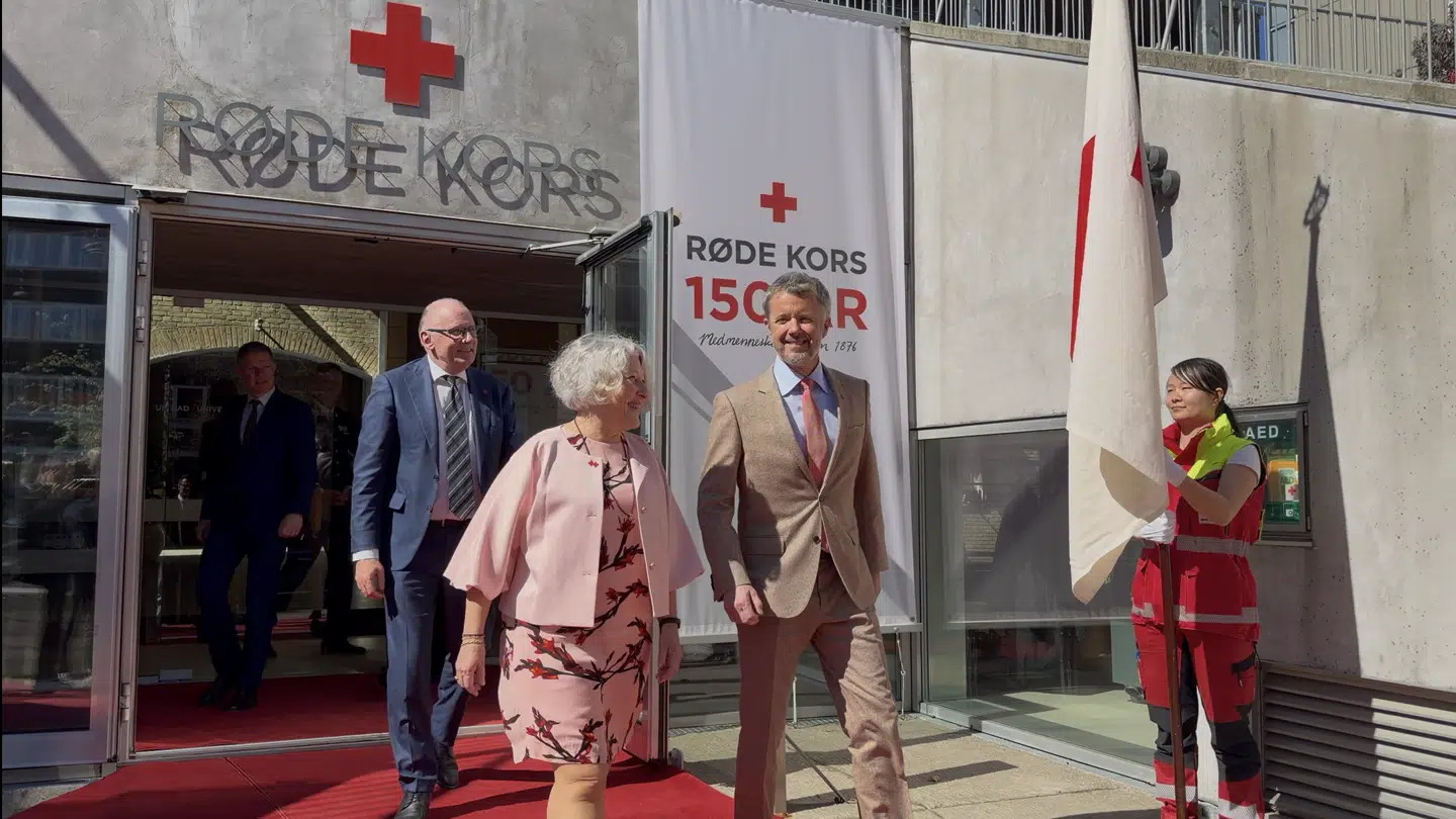 Kong Frederik deltog fredag eftermiddag til Røde Kors 150-års jubilæum.