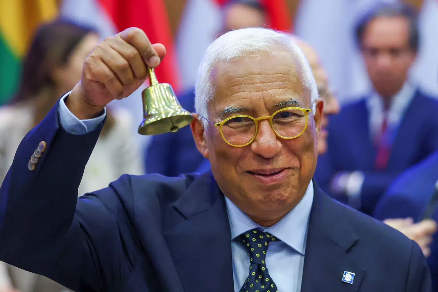 EU's præsident, António Costa, ringede med klokken ved det uformelle EU-topmøde i Cypern, hvor EU-landenes stats- og regeringschefer også mødte regional partnere fra Mellemøsten.