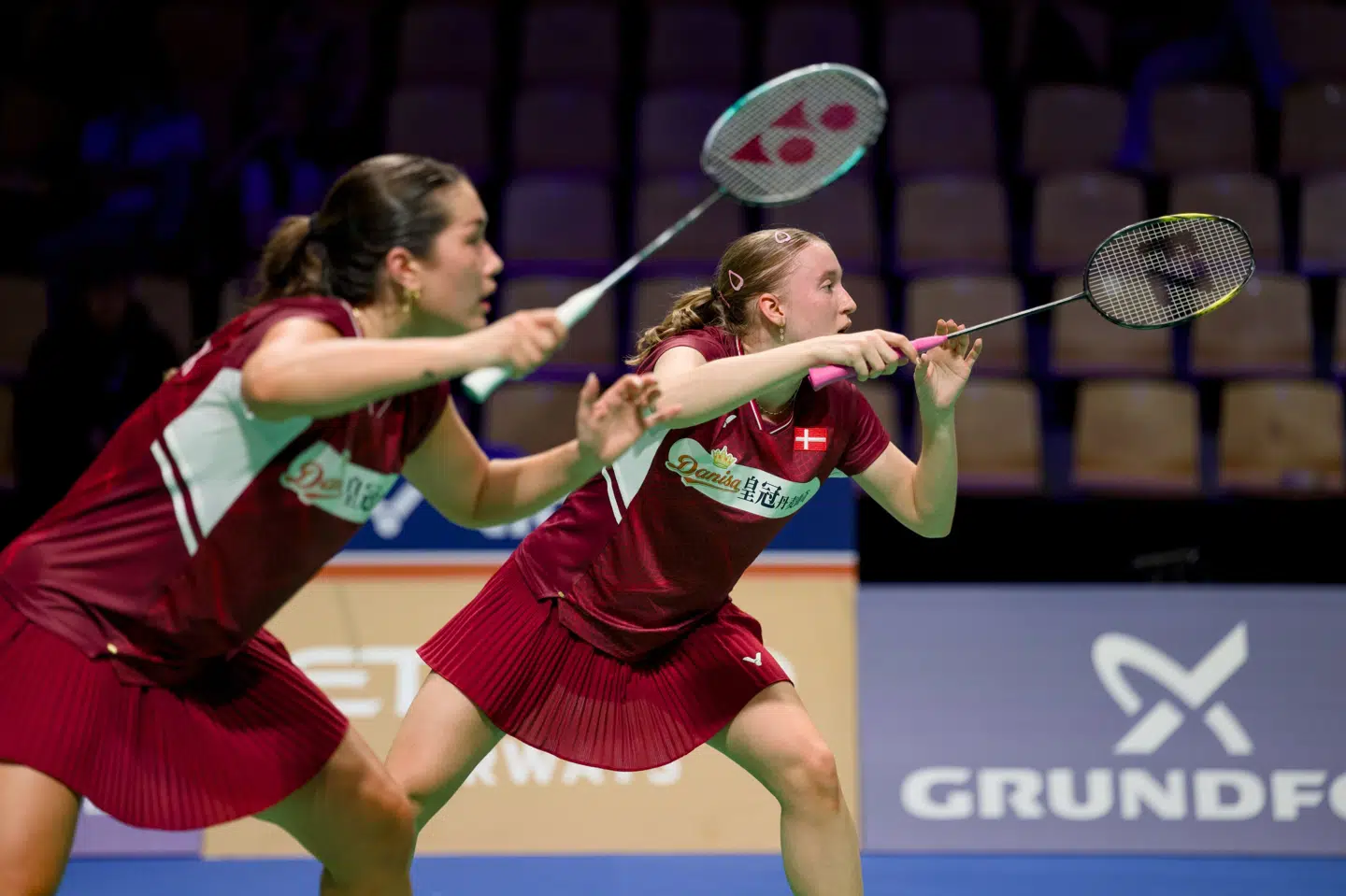 Doublen med Mette Werge og Amalie Cecilie Kudsk bragte Danmark foran 2-1 mod Indien. Siden vandt Amalie Schulz i single.
