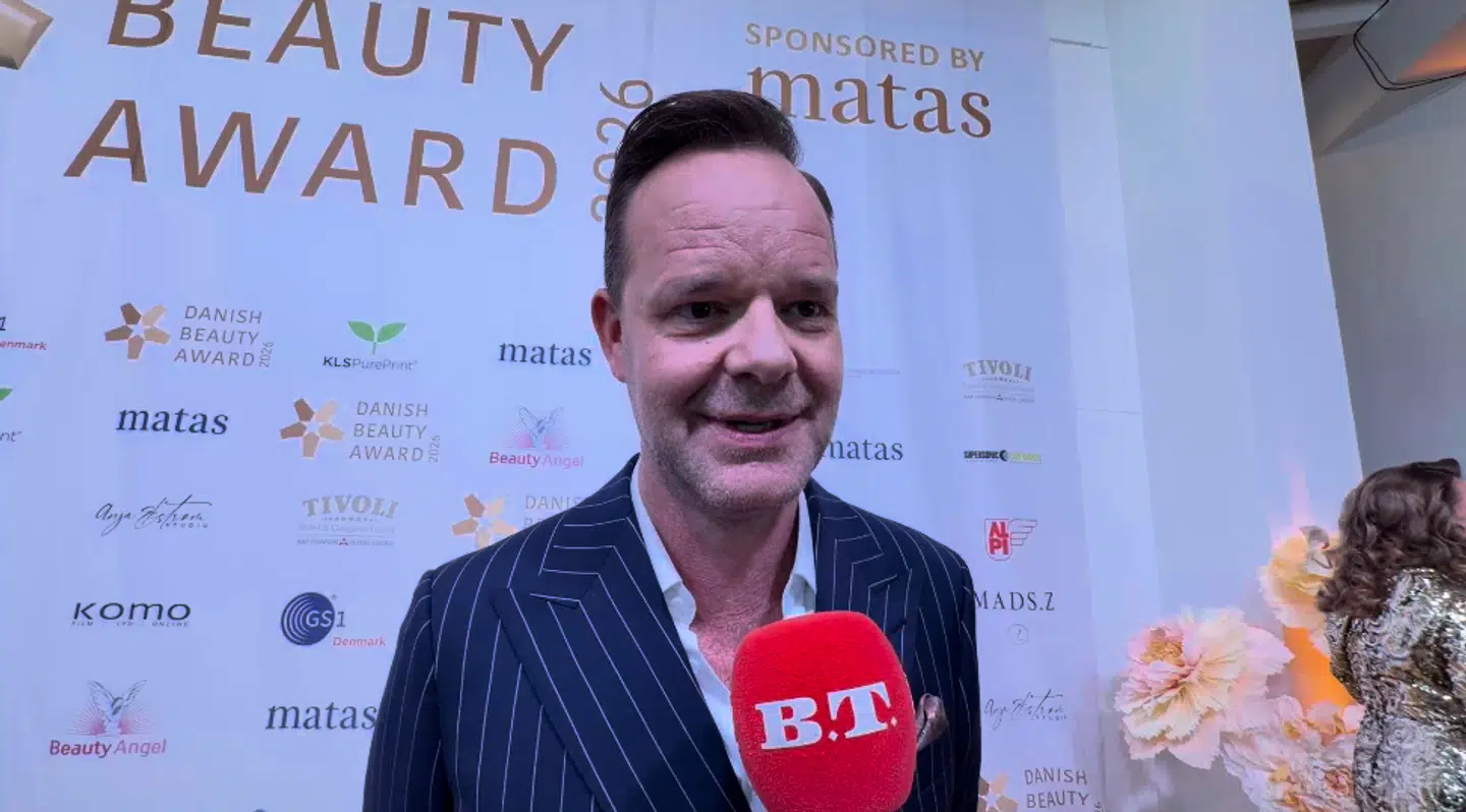 Jacob Riising på den røde løber til Danish Beauty Awards i Tivoli Hotel & Congress Center.