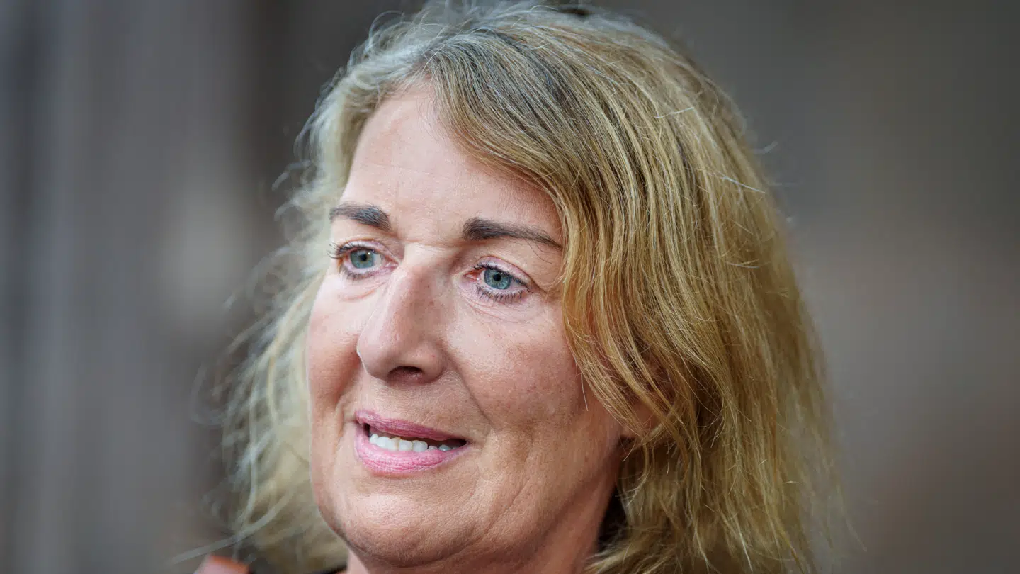 Forsvarer Mette Grith Stage modtager hadbeskeder efter hendes klients dom er blevet stadfæstet ved Vestre Landsret tirsdag.