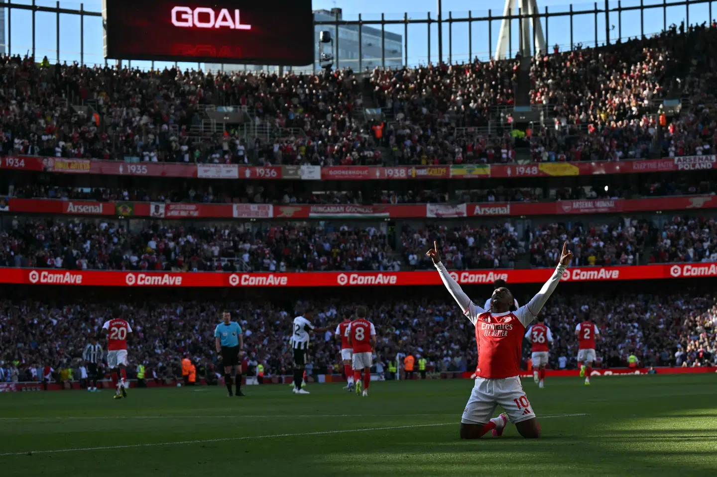 Eberechi Ezes scoring var den eneste, da Arsenal hjemme slog Newcastle i Premier League.